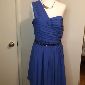 Periwinkle One Shoulder Dress